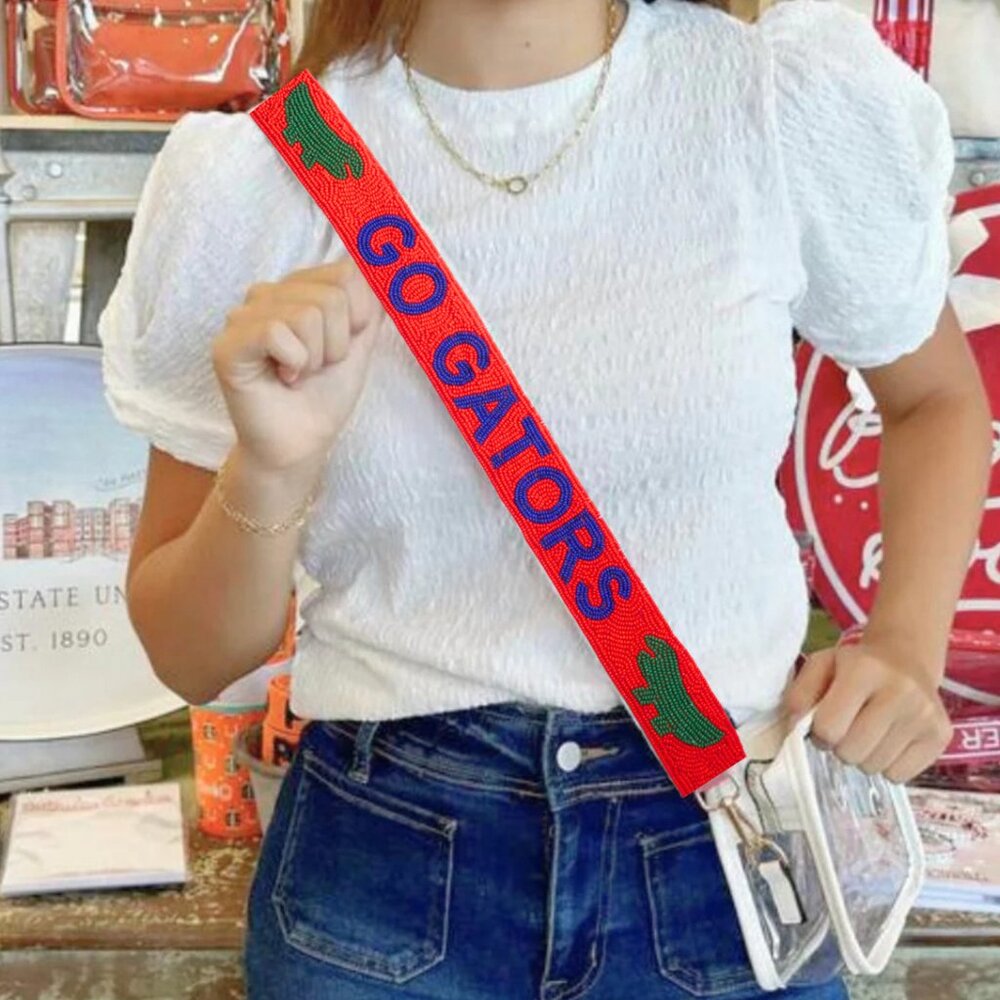 University Of Florida Beaded Purse Strap | UF Game Day Outfit | Go Gators Strap